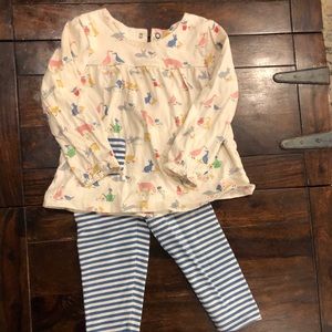 Mini Boden girls 18-24 month outfit